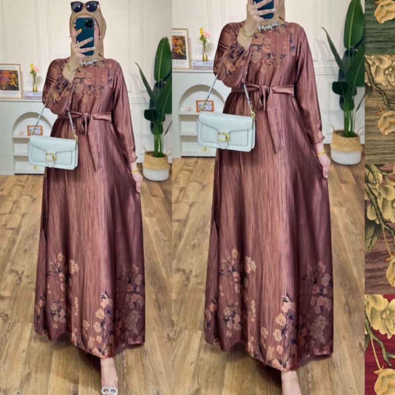 Wilona Dress Gamis silk premium