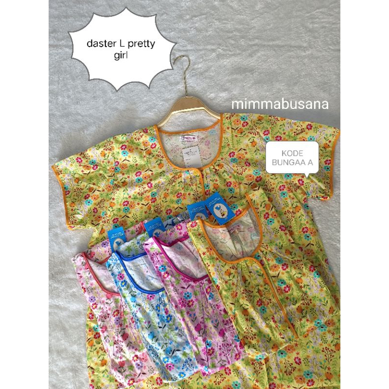 Daster pretty girl daster adem size L bahan katun