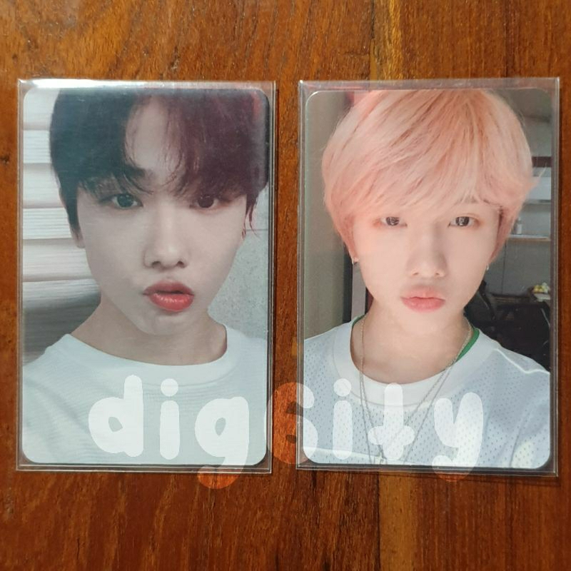 pc jisung mini balloon set / jisung noot noot + pc jisung candylab v1 photocard non album