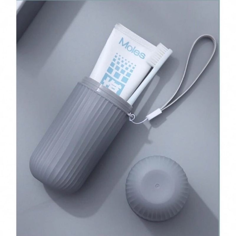 Tabung tempat odol sikat gigi pasta cangkir kumur portable