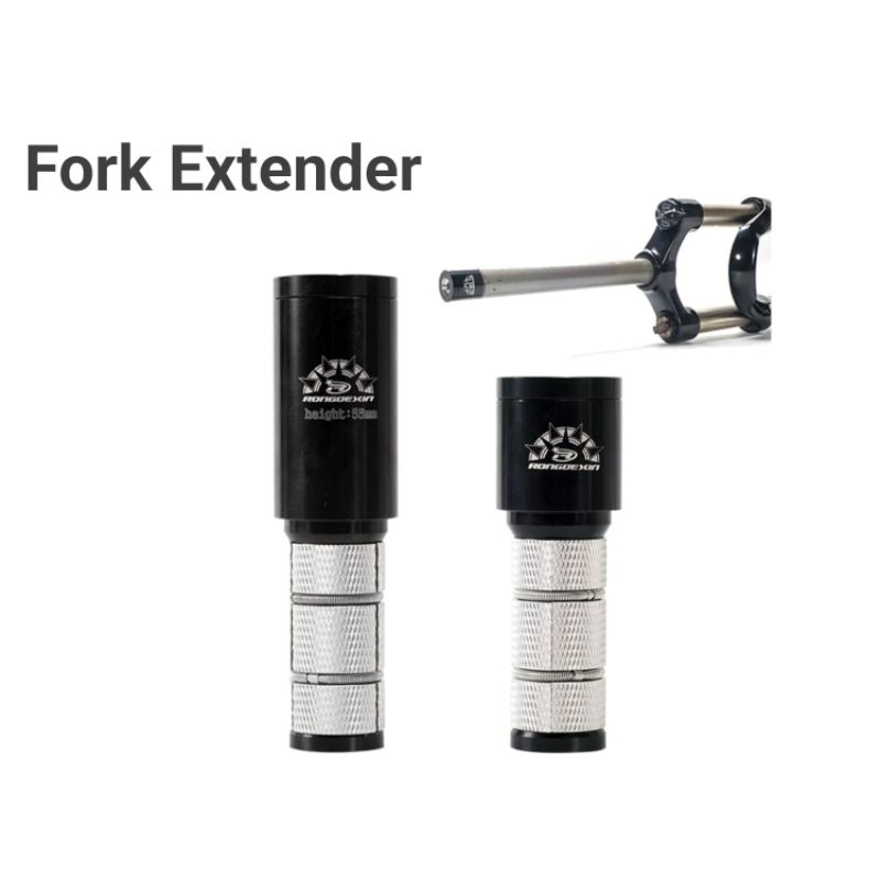 Fork extender adaptor peninggi stang sepeda steertube stem handlebar dropbar extension adapter steer
