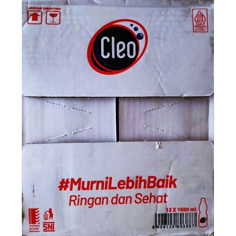 surabaya cleo 1500ml air minum mineral 1.5L 1500 ml