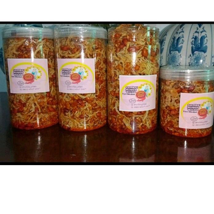 

sambal Teri Medan/Kacang tempe/Toples 1000Ml- 800Ml sesuai dengan ukuran Toples