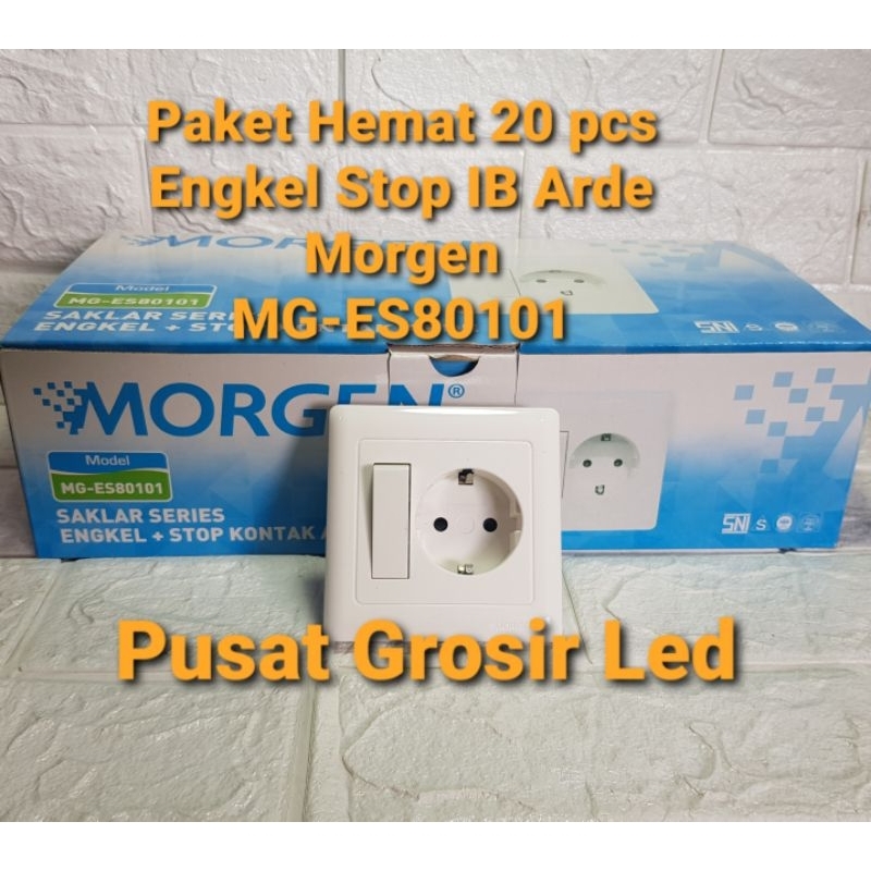 Paket Hemat 20 pcs (1 Box ) Saklar Engkel Stop IB Arde Morgen MG-ES 80101 Premium Series