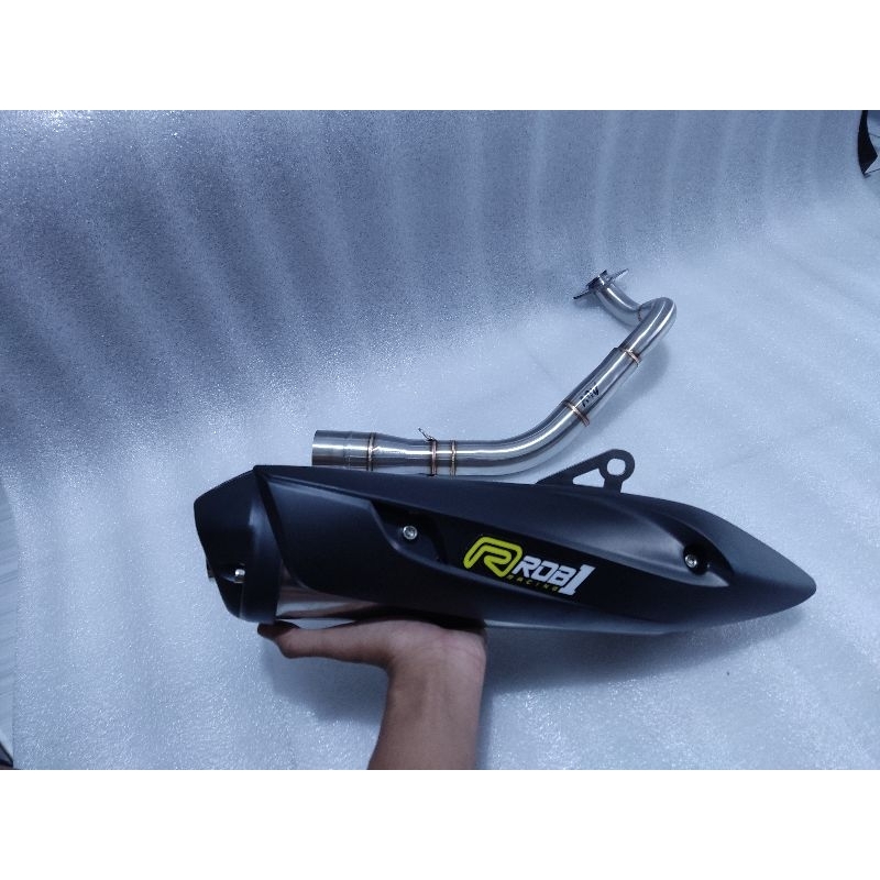 silincer rob1 standar racing nmax,pcx,beat,vario,mio dan lainnya
