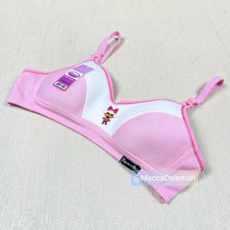 Sport Bra Bh Sport Anak Remaja SD SMP SMA Dewasa Triland Motif Dua Warna Murah Tanpa Busa Tanpa Kawat