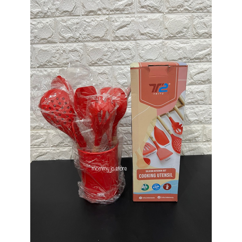 Utensil Tritu ORI NEW Edition / Silikon Spatula Premium / Sutil Set Tahan Panas