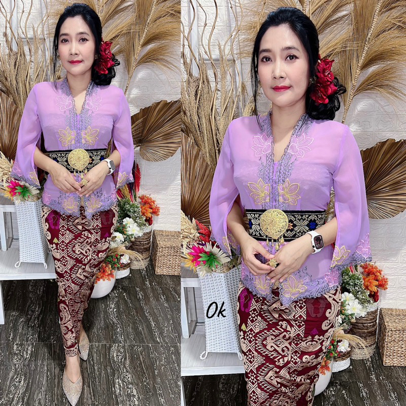 baju kebaya jadi motif tunjung