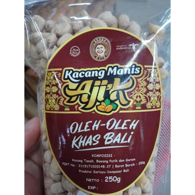 KACANG ASIN/MANIS AJIK ASLI KHAS BALI 250GR FREE BUBBLE WRAP