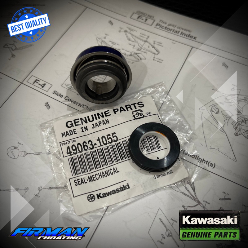 SEAL WATERPUMP MECHANICAL NINJA R RR SS ORIGINAL KAWASAKI 49063-1055