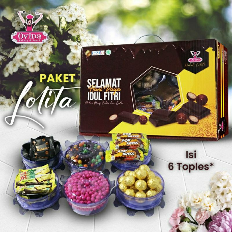 

PROMO OVINA PAKET LOLITA HAMPERS KUE LEBARAN KUE COKLAT PARCEL LEBARAN PARCEL KUE