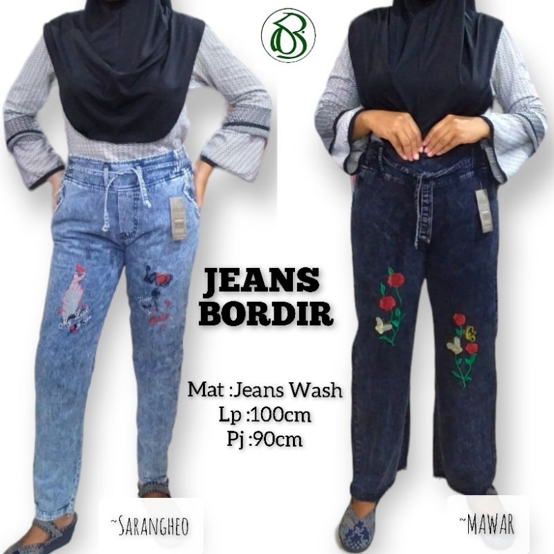 JEANS BORDIR / CELANA JEANS
