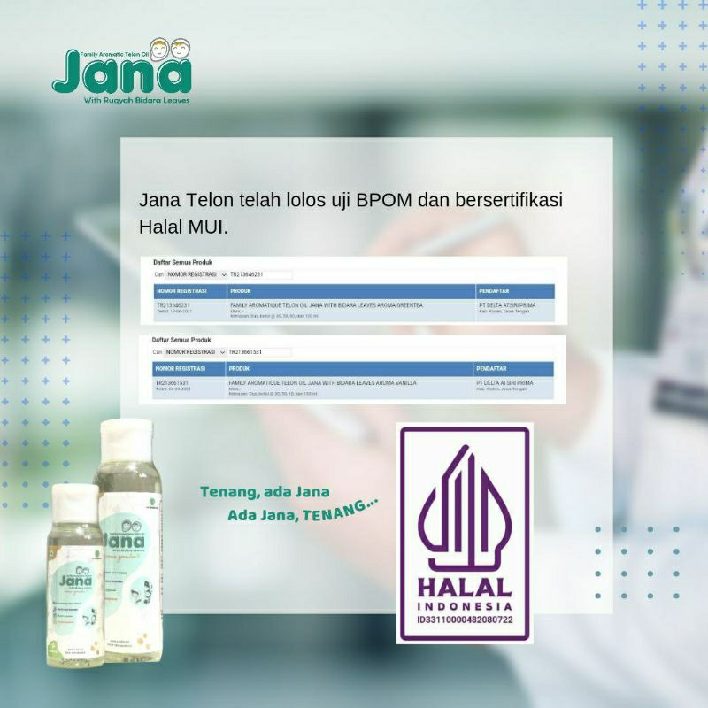 (FREE GIFT) Jana Telon Oil Minyak Telon Bayi &amp; Dewasa Minyak Bidara Ruqyah - 100 ml