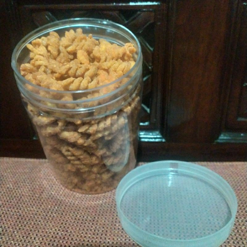 

CEMILAN Makaroni Spiral / Pipa Isi Bersih 250gram Kemasan Toples atau Pouch