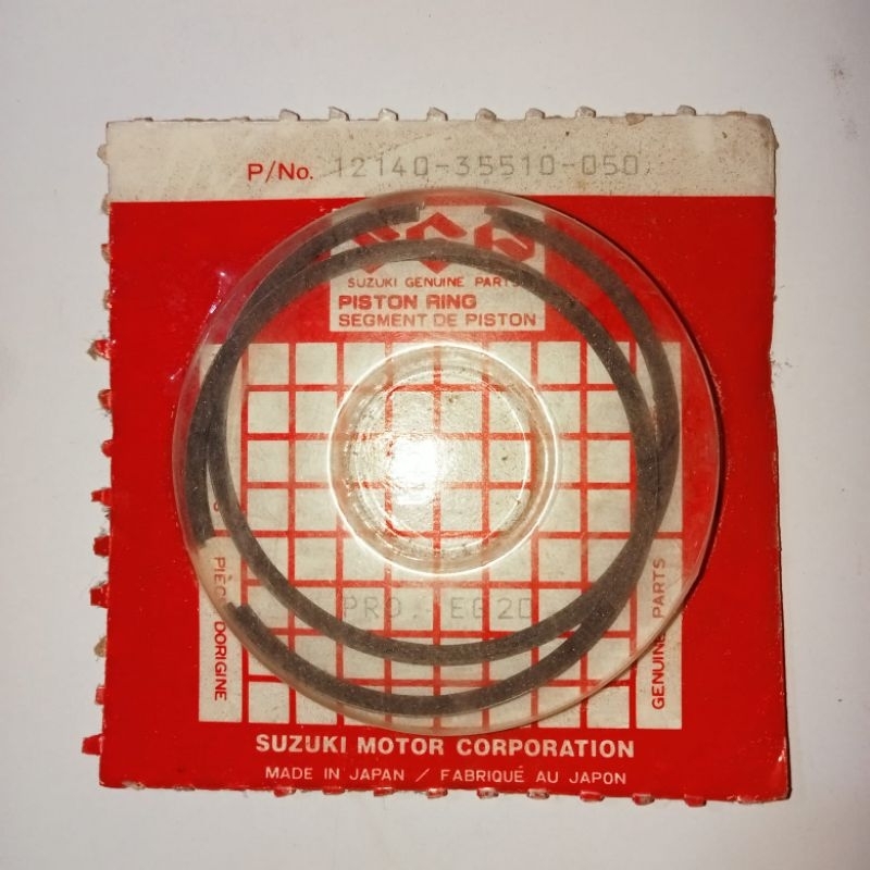 ring set piston ring seker seher Suzuki RC100 RC 100 oversize 0.50 original kode part 12140 35510 05