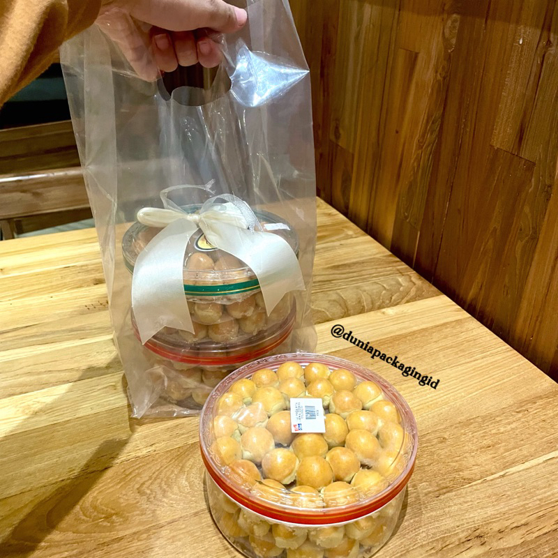 Kantong Plastik Tebal muat Toples Kue Kering 500gram Plastik Bening Plastik Toples Kue Kering
