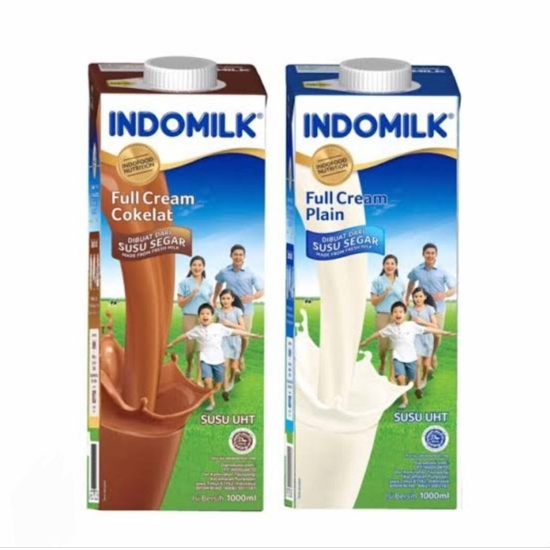 

Indomilk UHT Full cream Susu cair 1000 ml 1L