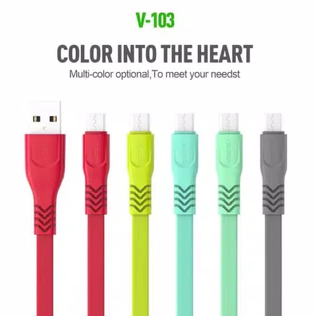 Original kabel Data Veger V-103 Mirco Usb Fast Charging 1 Pcs