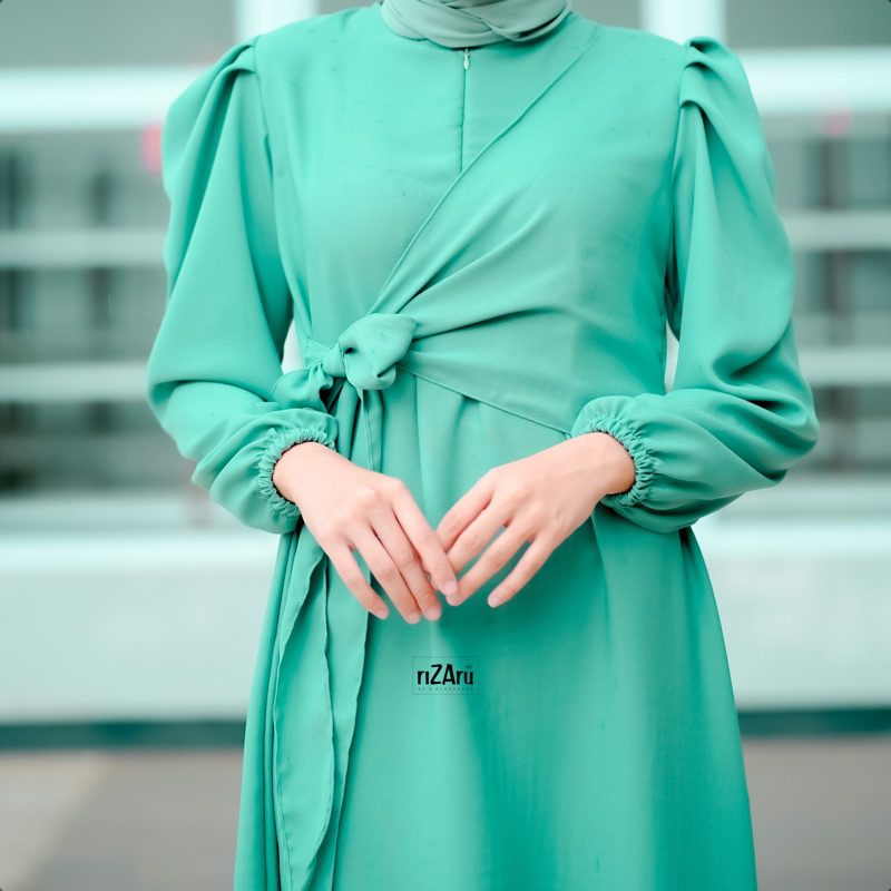 Gamis Dress Slendang tali by riZAru