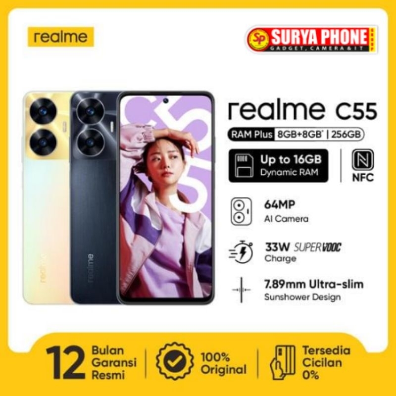 REALME C55 RAM 8GB ROM 256GB GARANSI RESMI