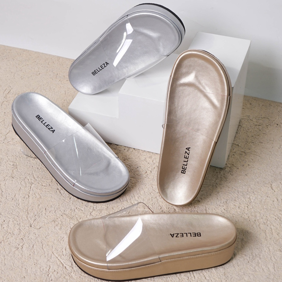 BELLEZA YUK - SERA Sandal Wanita Wedges Tinggi 5cm Size 36 - 40 Casual Sendal Platform Bellezza 37 3