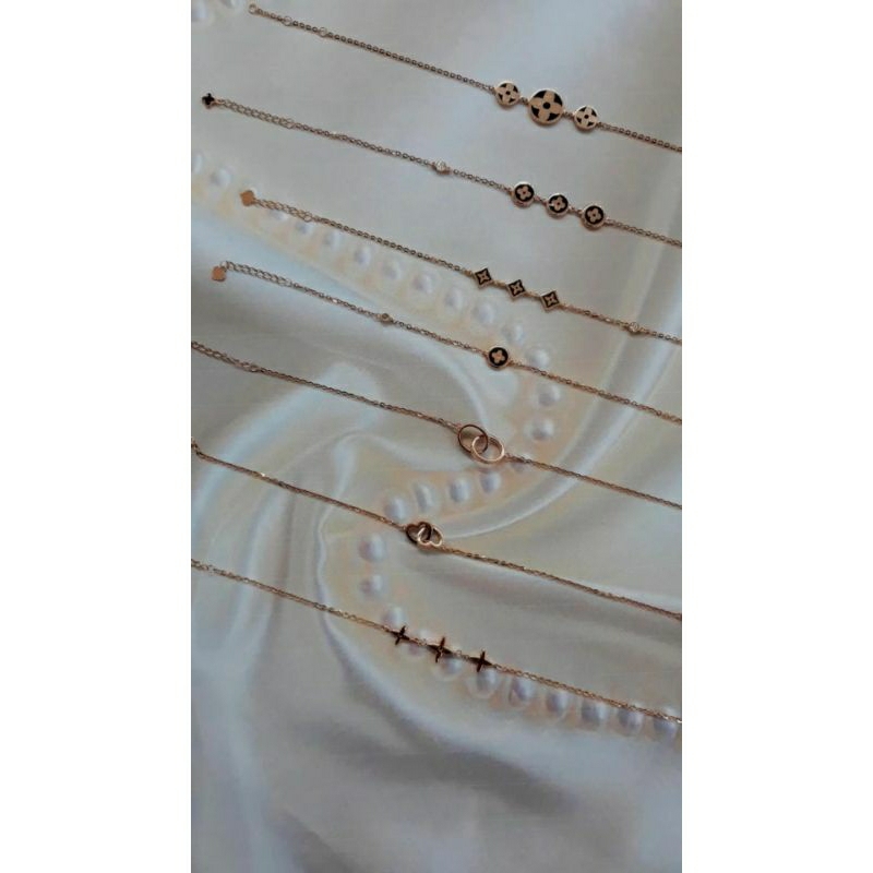 Gelang emas asli kadar 750/17k