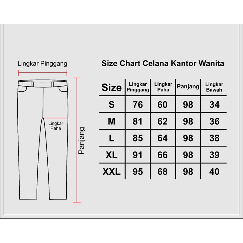 FLAMENTIS - Celana Bahan Formal Wanita Slimfit Premium (Abu Tua)