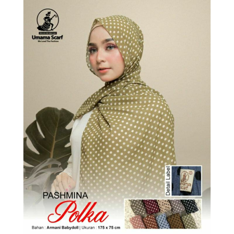 Hijab pashmina polkadot / pashmina Ceruti polkadot / pashmina Ceruti / hijab pashmina