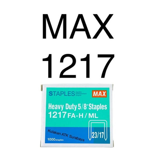 

( DAPAT 1 PAK KECIL ) ISI STAPLES MAX No 1217 / 2317 / Isi Hekter Max No 1217 Original Asli