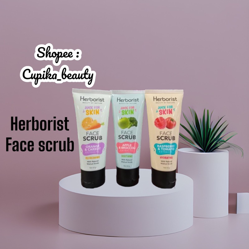 &lt;ca.x&gt; [face scrub] herborist face scrub wajah || herborist juicy for skin face scrub || scrub dan peel wajah