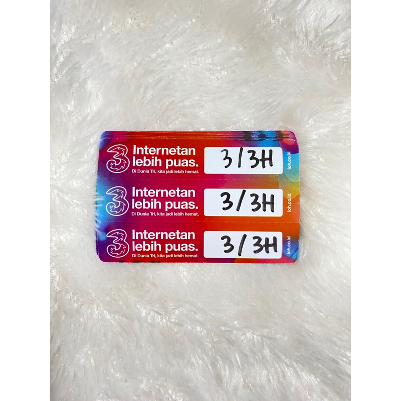 VOUCHER TRI 3GB 3 HARI