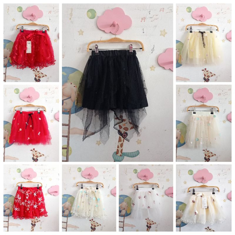 Rok Tutu Mini Import Anak Perempuan / Cewek AllSize Usia 3 - 6 Tahun