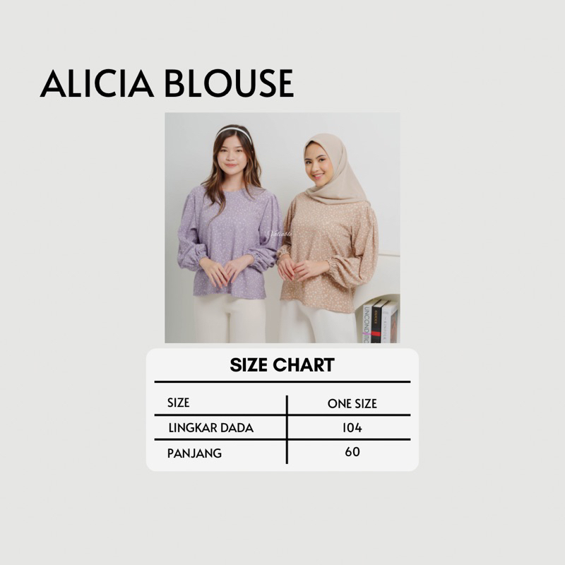 Alicia Floral Pattern Blouse Valiable