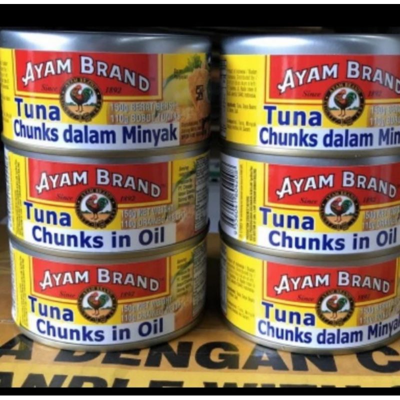 

ayam brand tuna in oil 150 gr /chunk in oil