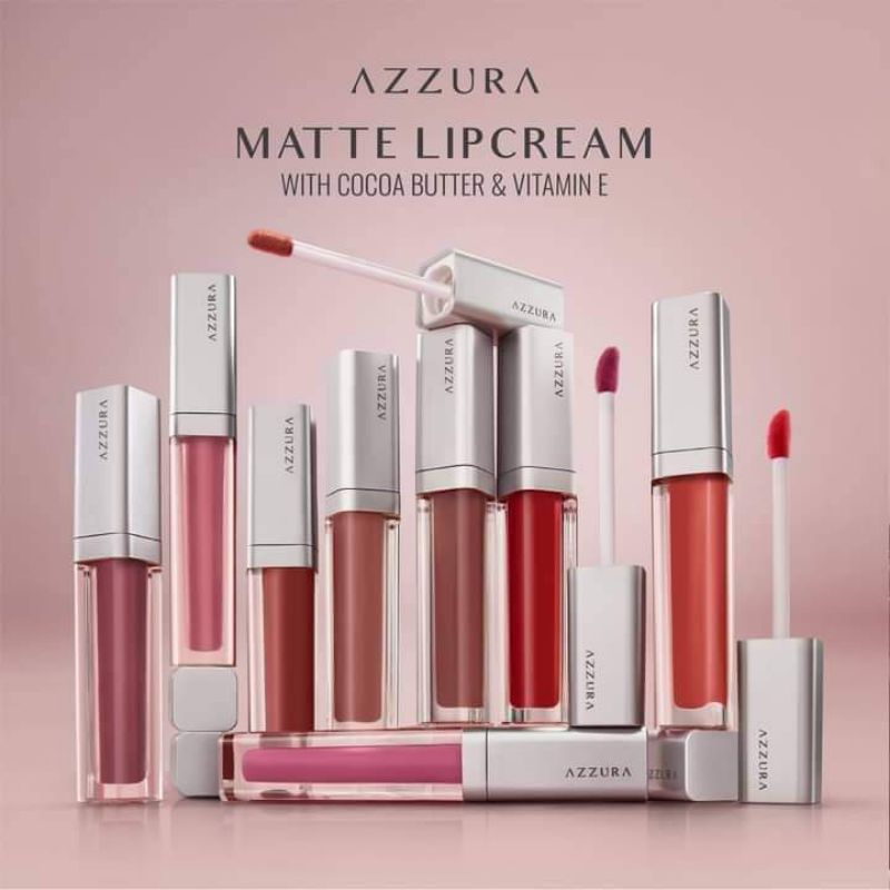 AZZURA Matte Lip Cream Lipcream 01 Dusty Pink / 04 Perfect Nude / 05 Blushing Pink / 06 Sweet Browni