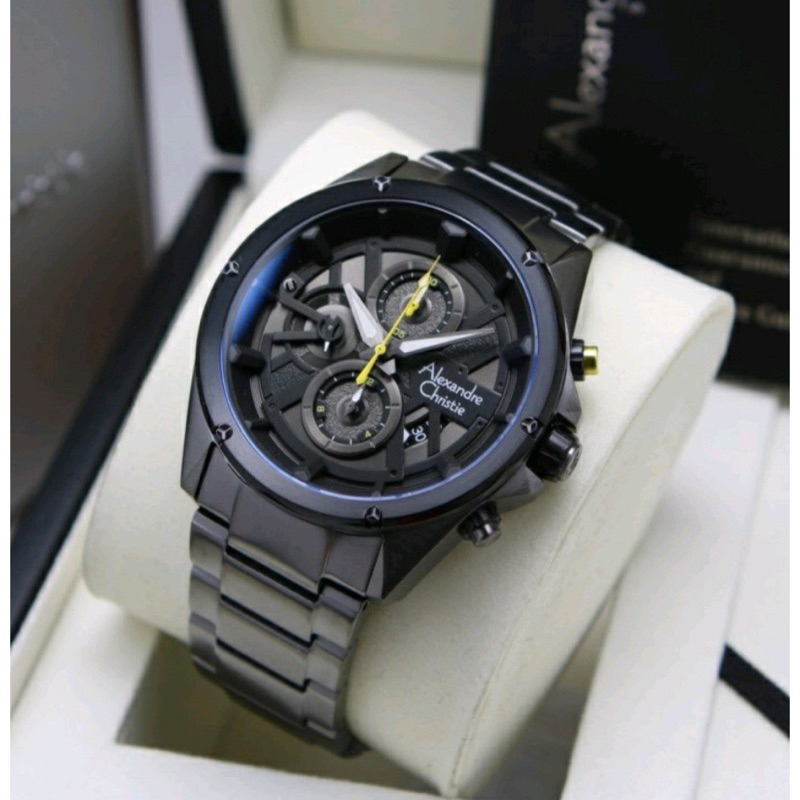 JAM TANGAN PRIA ALEXANDRE CHRISTIE AC 6619 / AC 6620 RANTAI ORIGINAL GARANSI RESMI 1 TAHUN