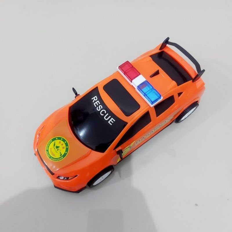 Mainan Mobil Basarnas Tarik Anak - Miniatur Mobilan Tim Sar Edukatif Rescue Anak Laki Cowok