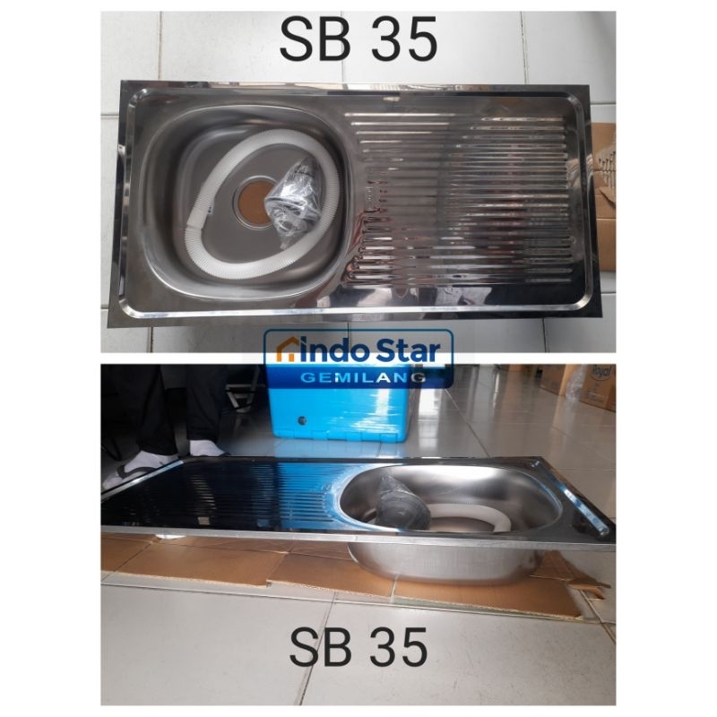 Wastafel Stainless, Bak Cuci Piring, Royal Kitchen type SB 35