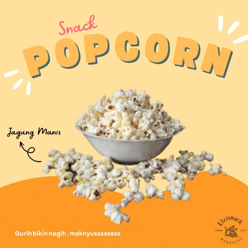 

POPCORN MAKNYUSS RASA JAGUNG MANIS ISI 250 GRAM