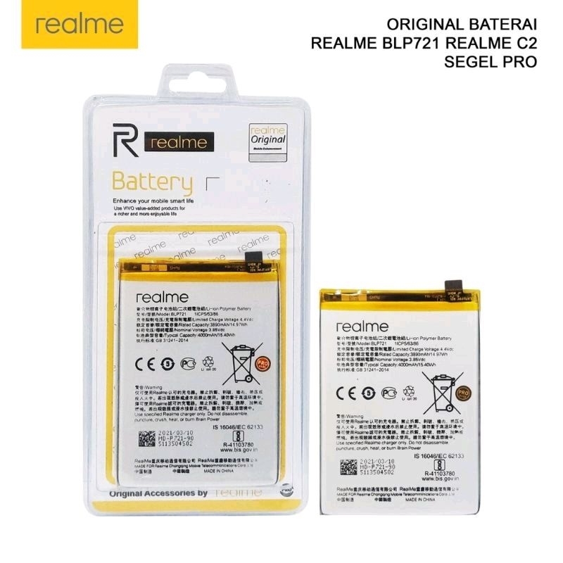 Battery Realme C2 Original - BLP721