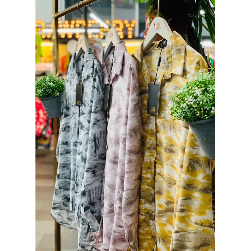 KEMEJA LALUNE NEW TIE DYE 100% ORIGINAL IMPORT BANGKOK