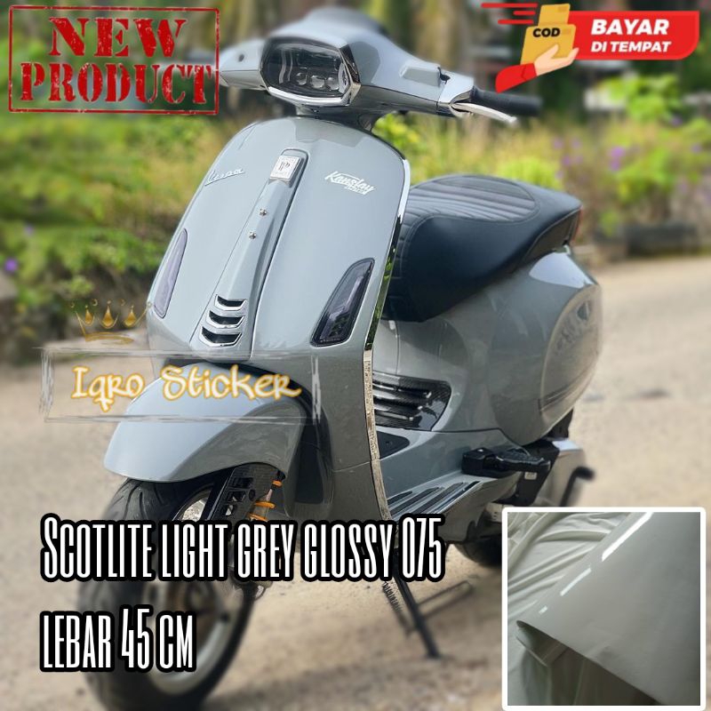 Sticker Skotlet Abu Abu Glossy Stiker Scotlite Motor Grey Glossy Skotlet Abu Grey Glossy Lis Motor W