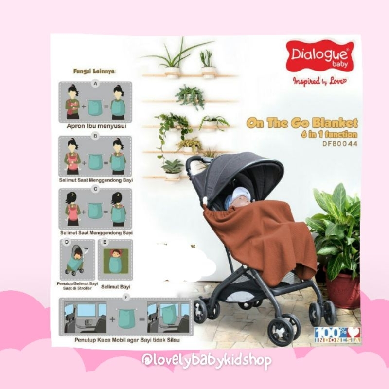 Selimut Dialogue Baby On The Go Blanket 6 in 1 Function