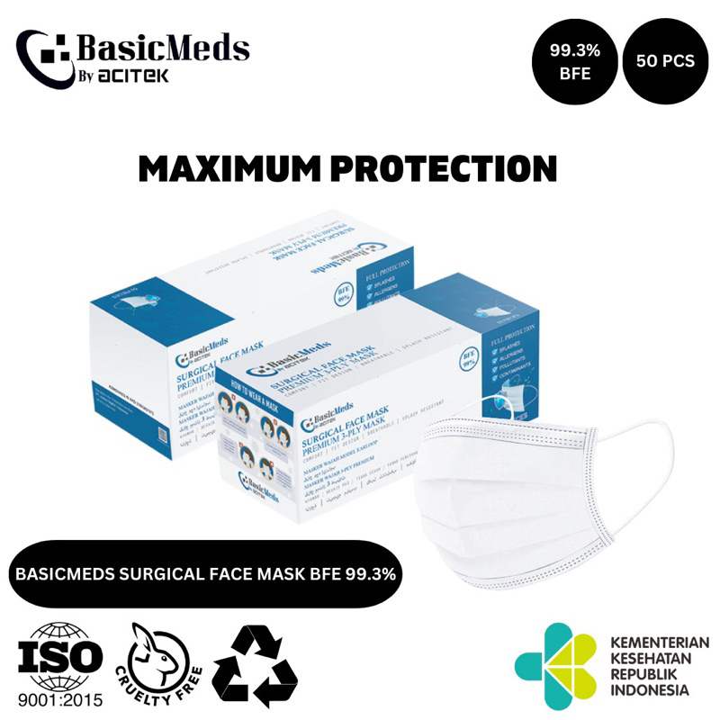 masker BASICMEDS 50pc PREMIUM MEDIS