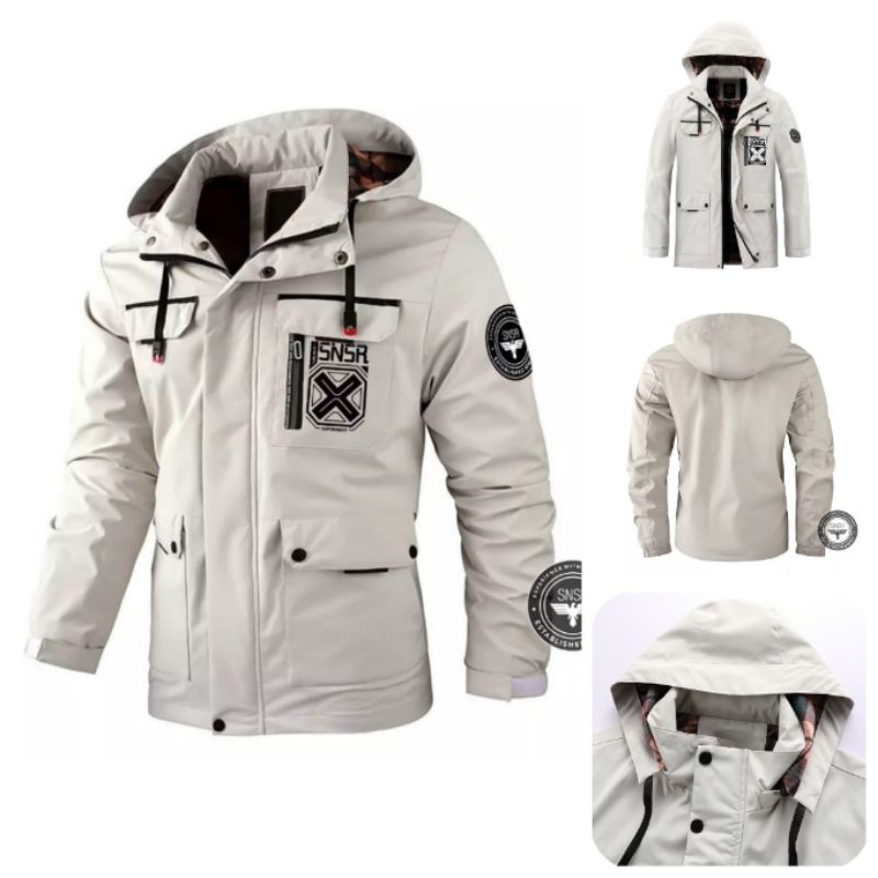Jaket Pria Exclusive Jaket Parka Steal Jaket Kanvas Zipper Emblem Bordir Original Sensor Series