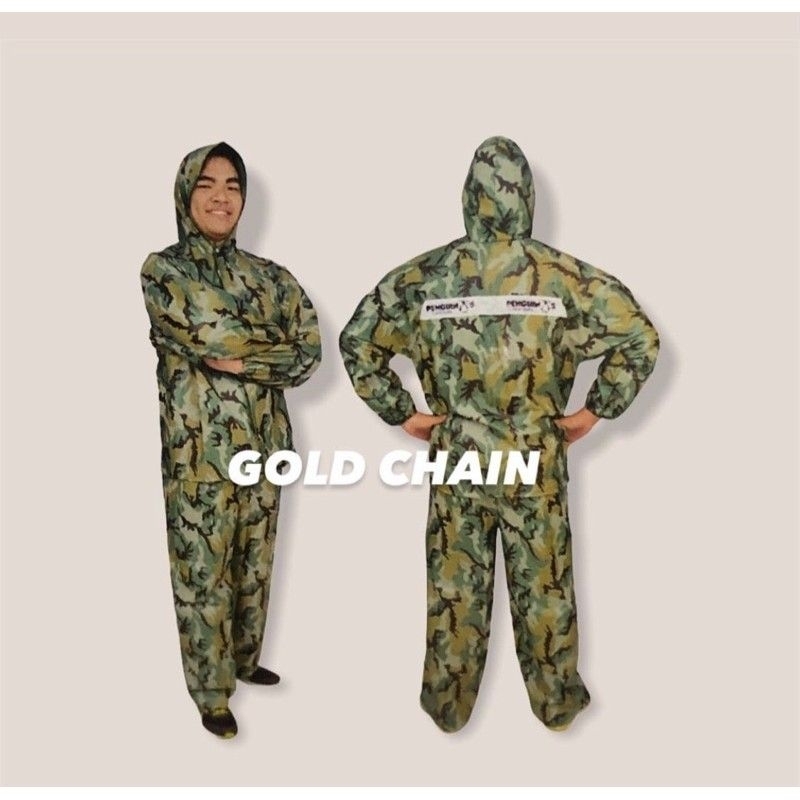 Jas hujan Super Quality Penguin's Jaket Celana Doreng XXL