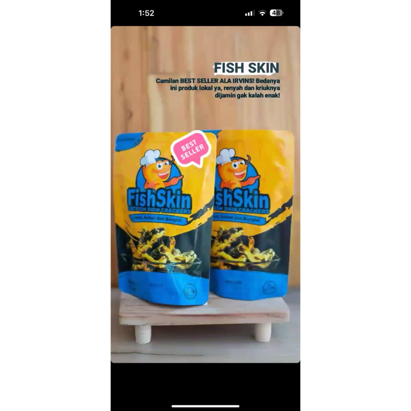 

Fish Skin Kulit Ikan Lele 70gr