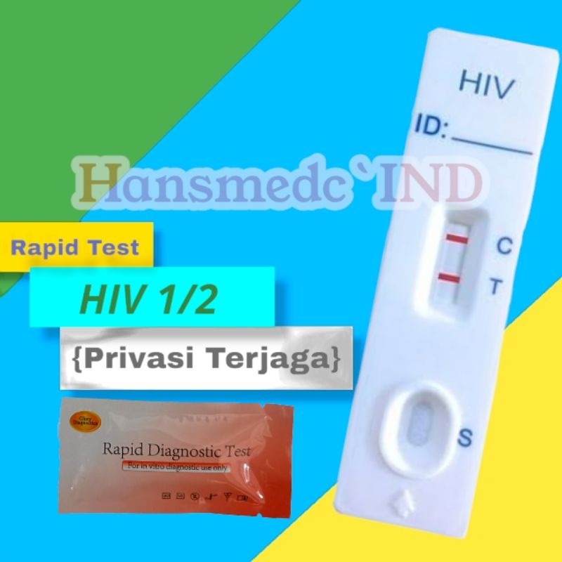Alat Test Mandiri HIV | Rapid Test Hiv | 1Set Siap Pakai | Glory