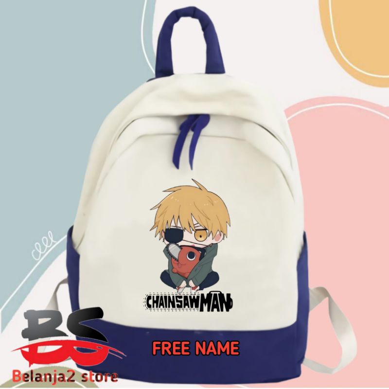 TAS RANSEL ANAK CHAINSAW MAN TAS ANAK FREE NAMA