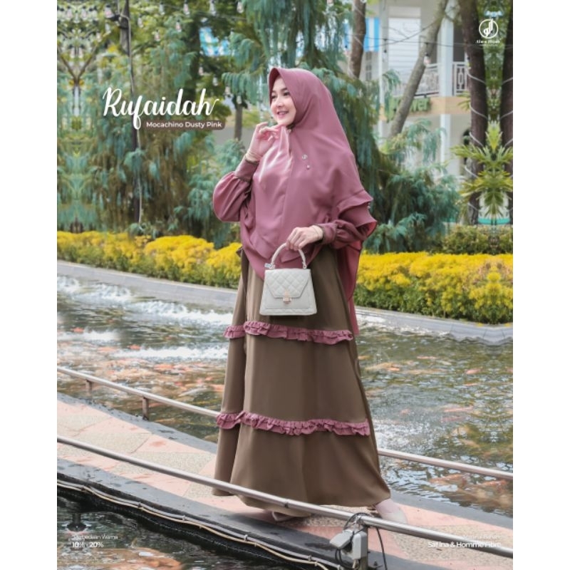 GAMIS  RUFAIDAH 1 SET KHIMAR ||  ALWAHIJAB